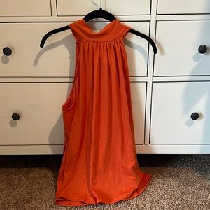 Orange halter top